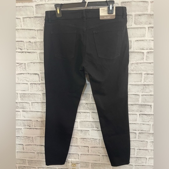 NWT! Women’s DL1961 Emma low rise instasculpt skinny black jeans Size 33 - Picture 2 of 7